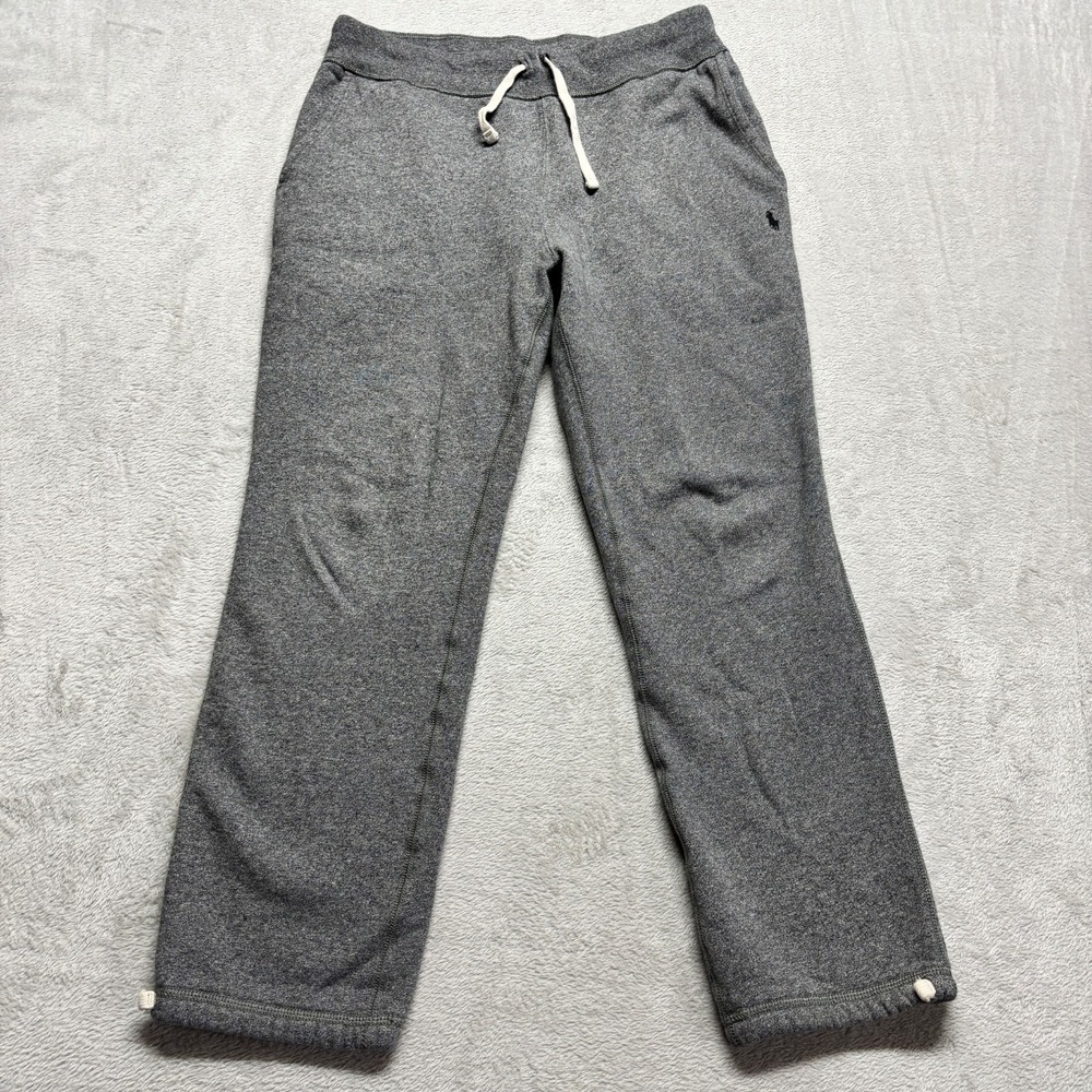 Polo Ralph Lauren Pants Men M Signature Fleece Sweatpants Jogger‎ Pony Gray